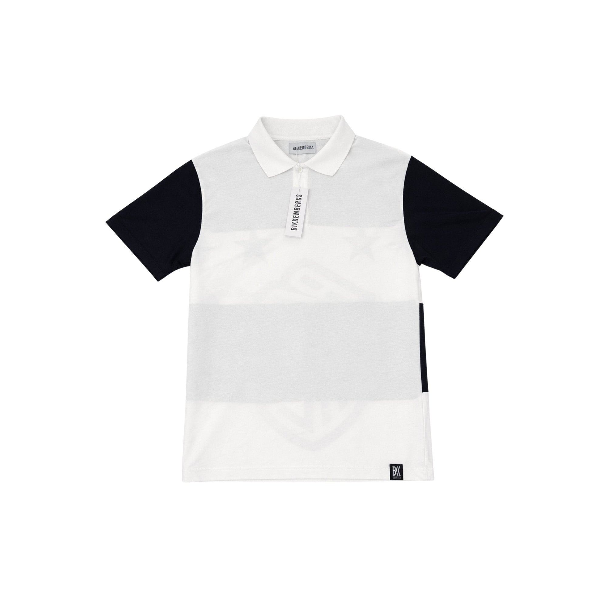 Bikkembergs Back Print Oversized Polo White