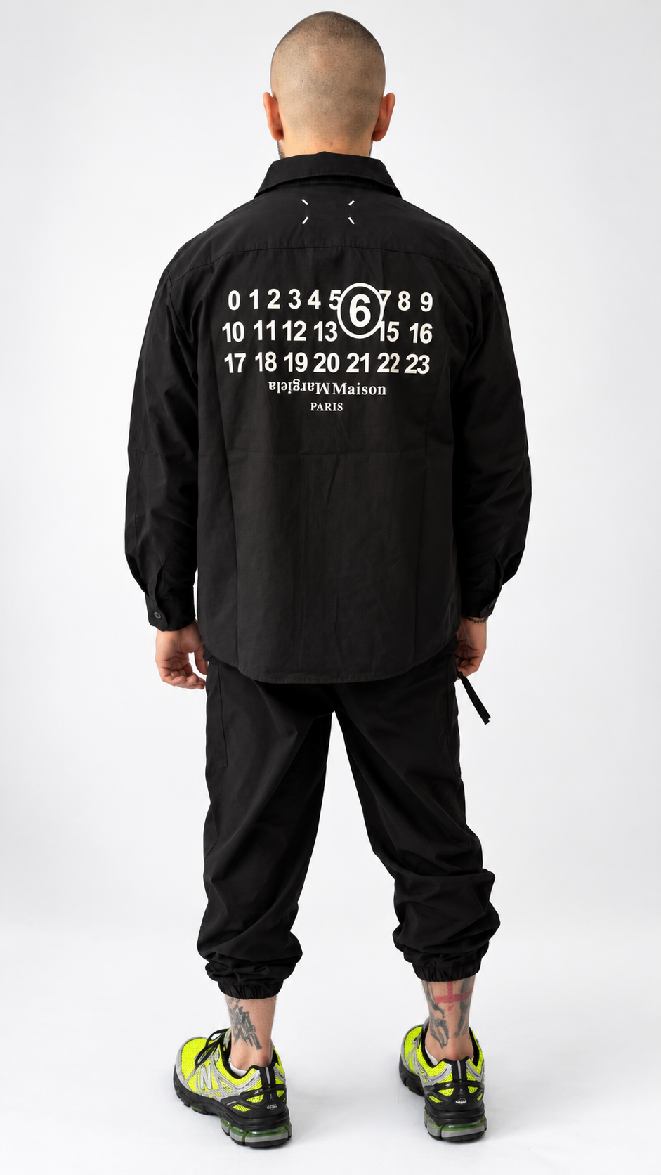 MM6 Numbers Logo Black Shirt