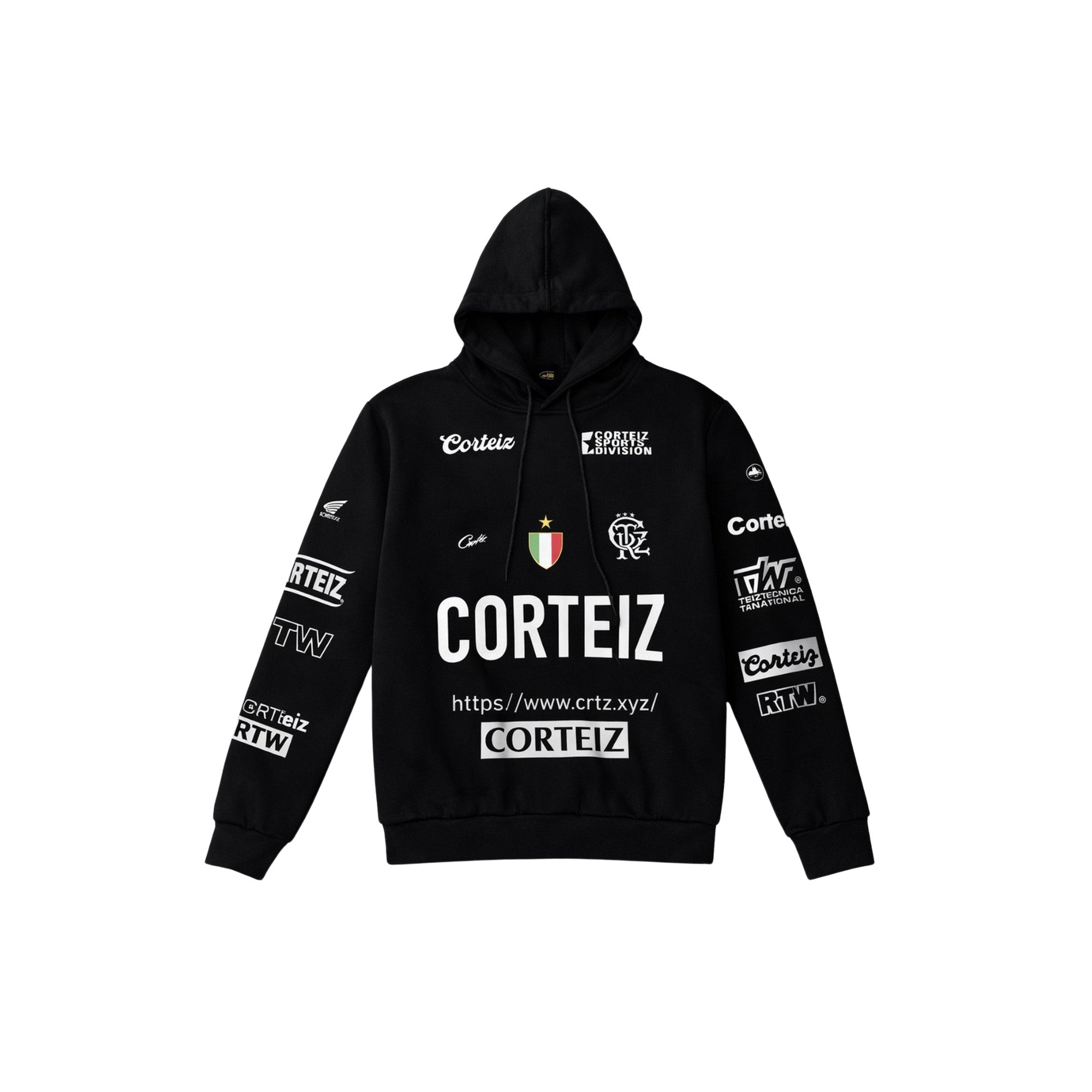 Corteiz Graphic Hoodie Black