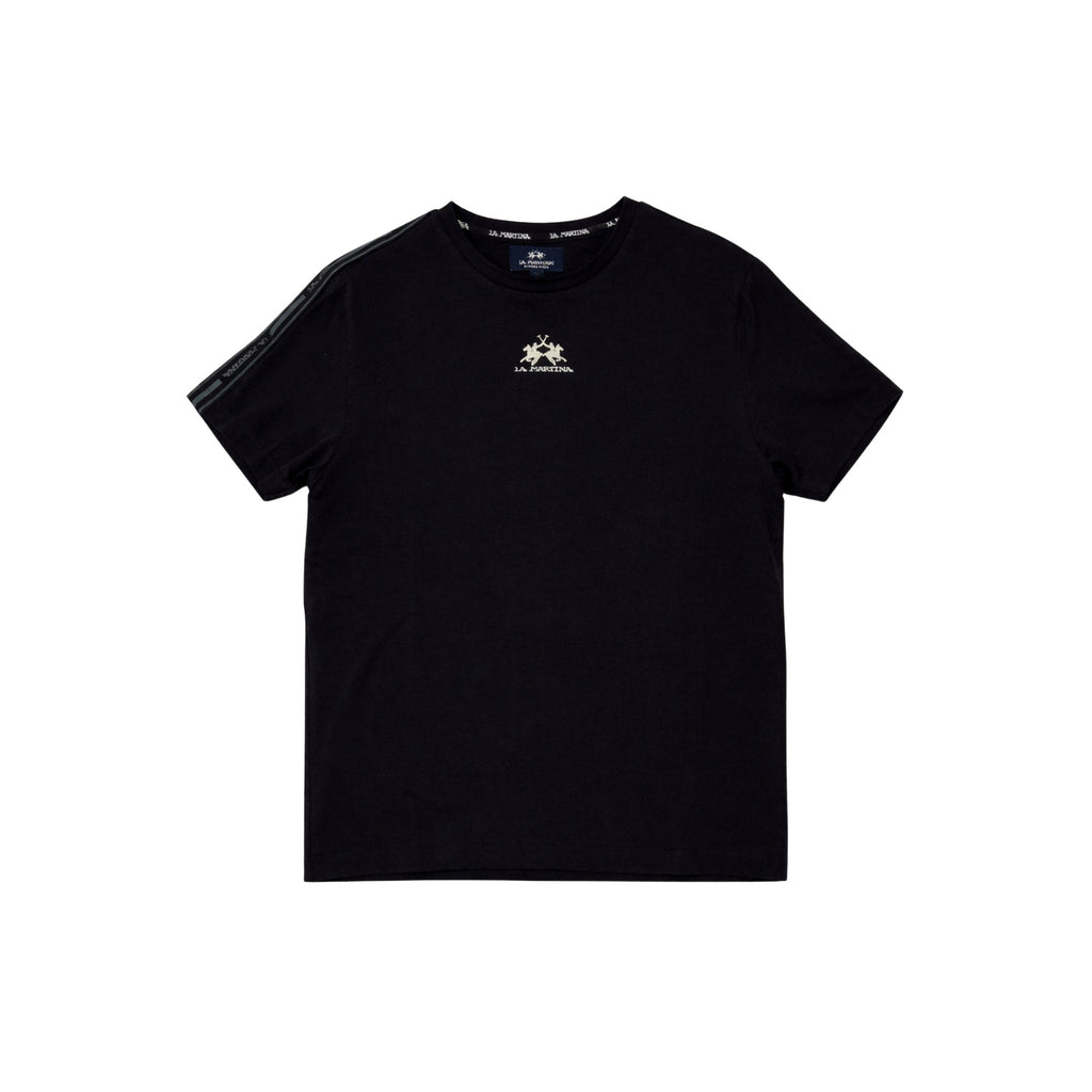 La Martina Short Sleeve Striped T-Shirt Black
