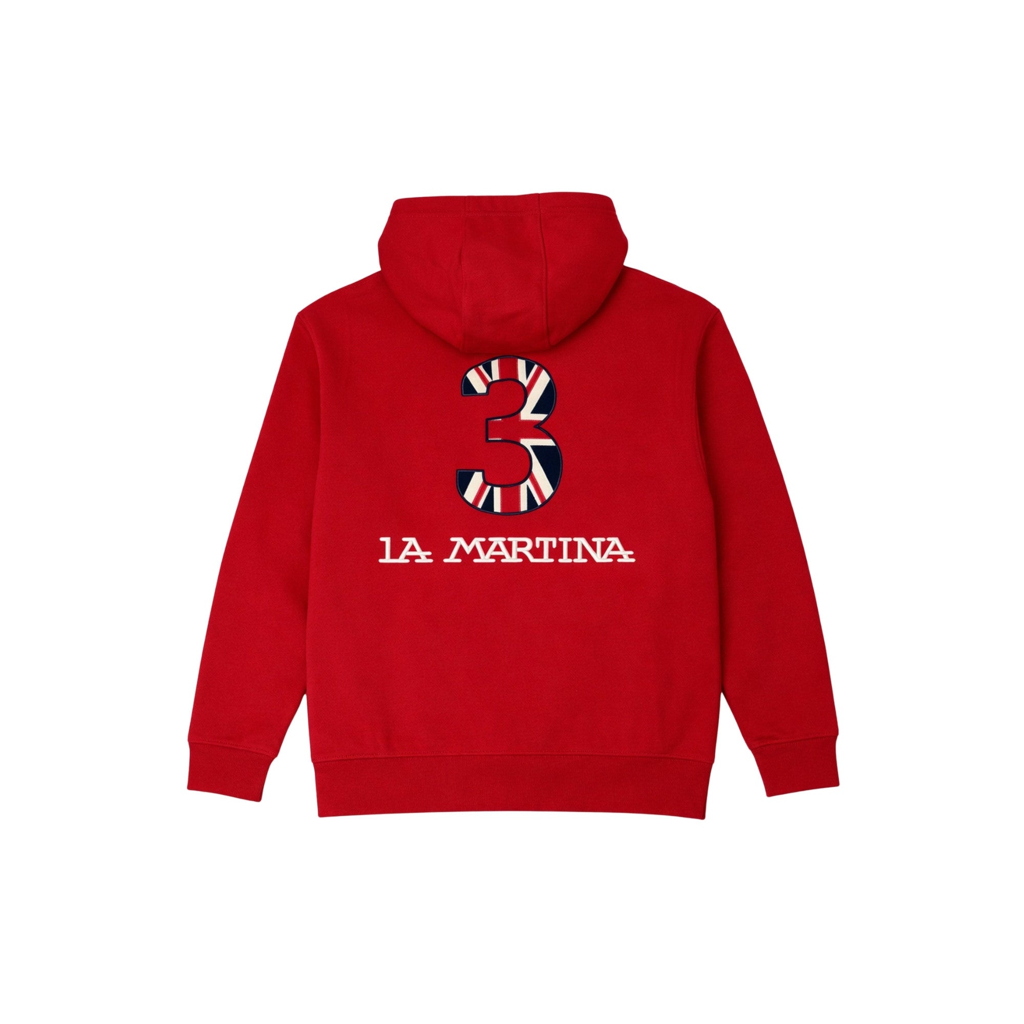 La Martina Zip-Up Hoodie Red