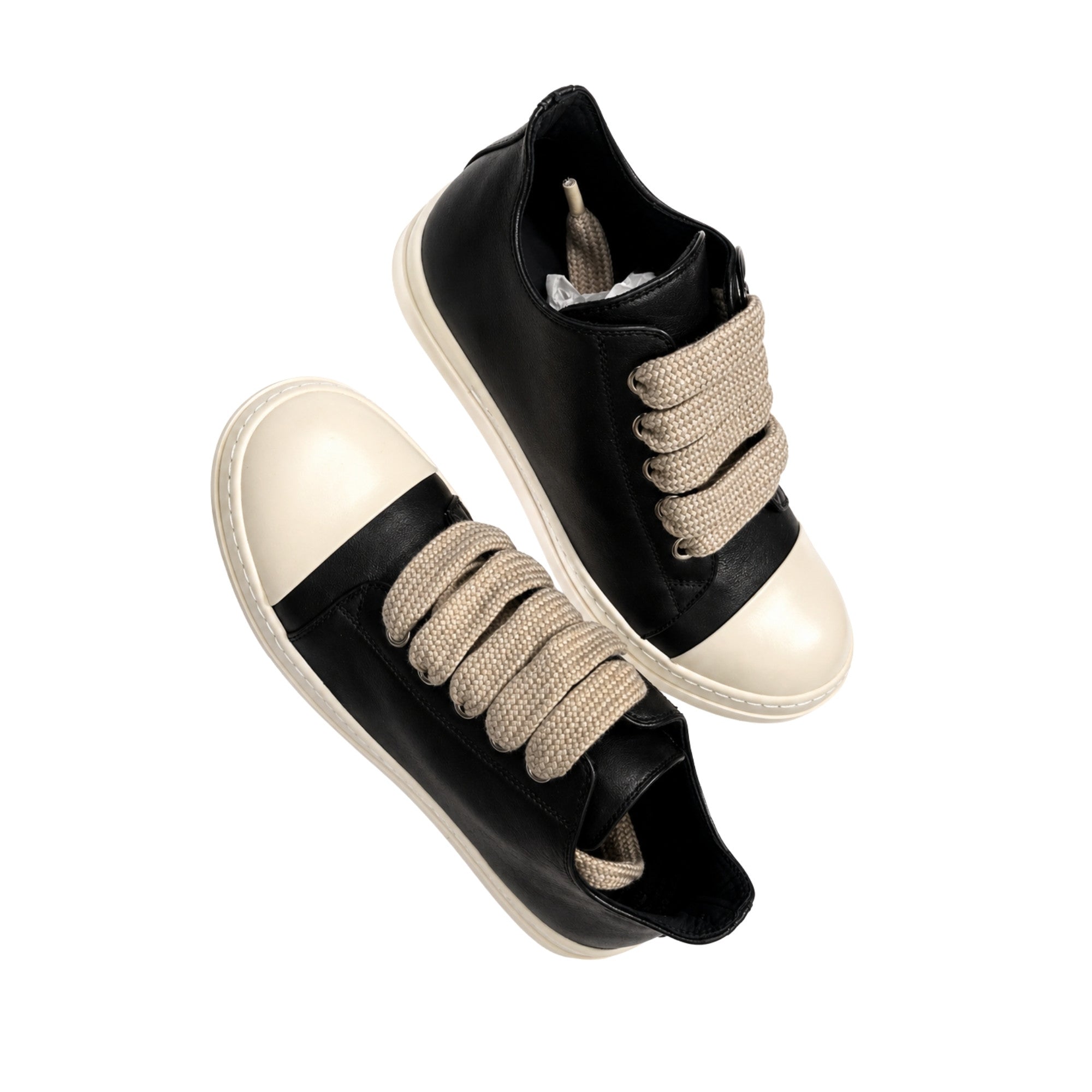 Rick Owens Leather Shoes Black