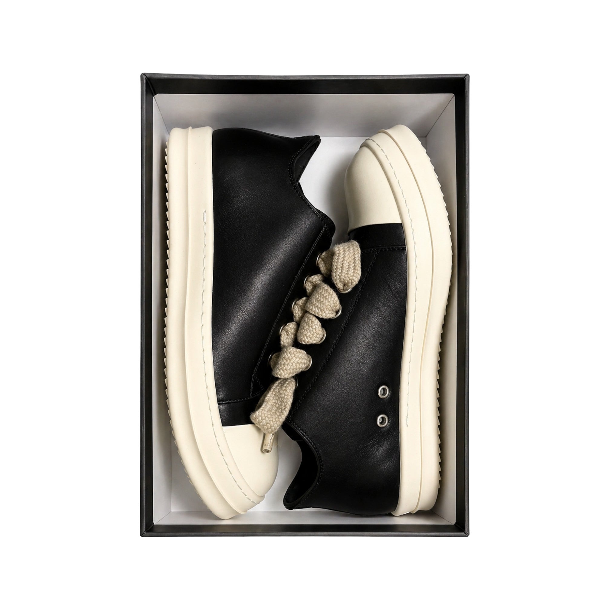 Rick Owens Leather Shoes Black