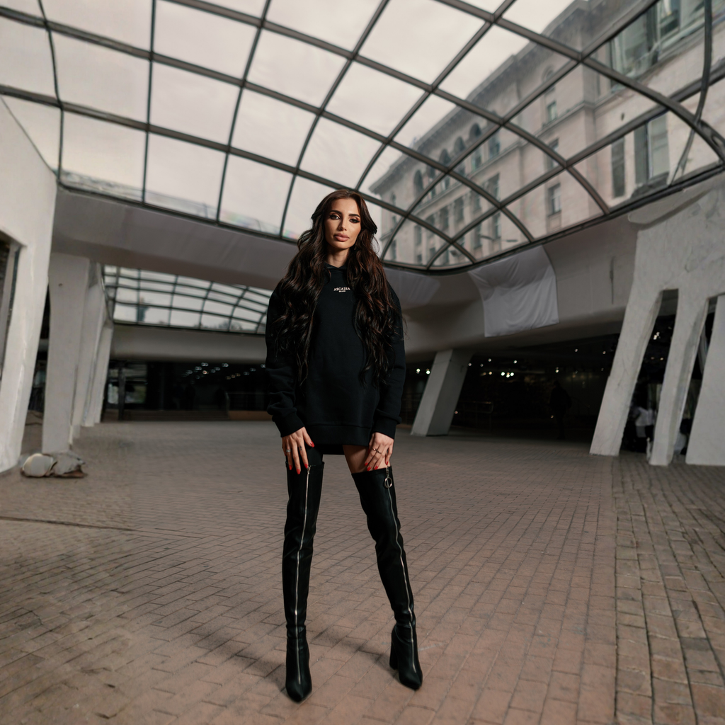 ASCADIA Black Hoodie