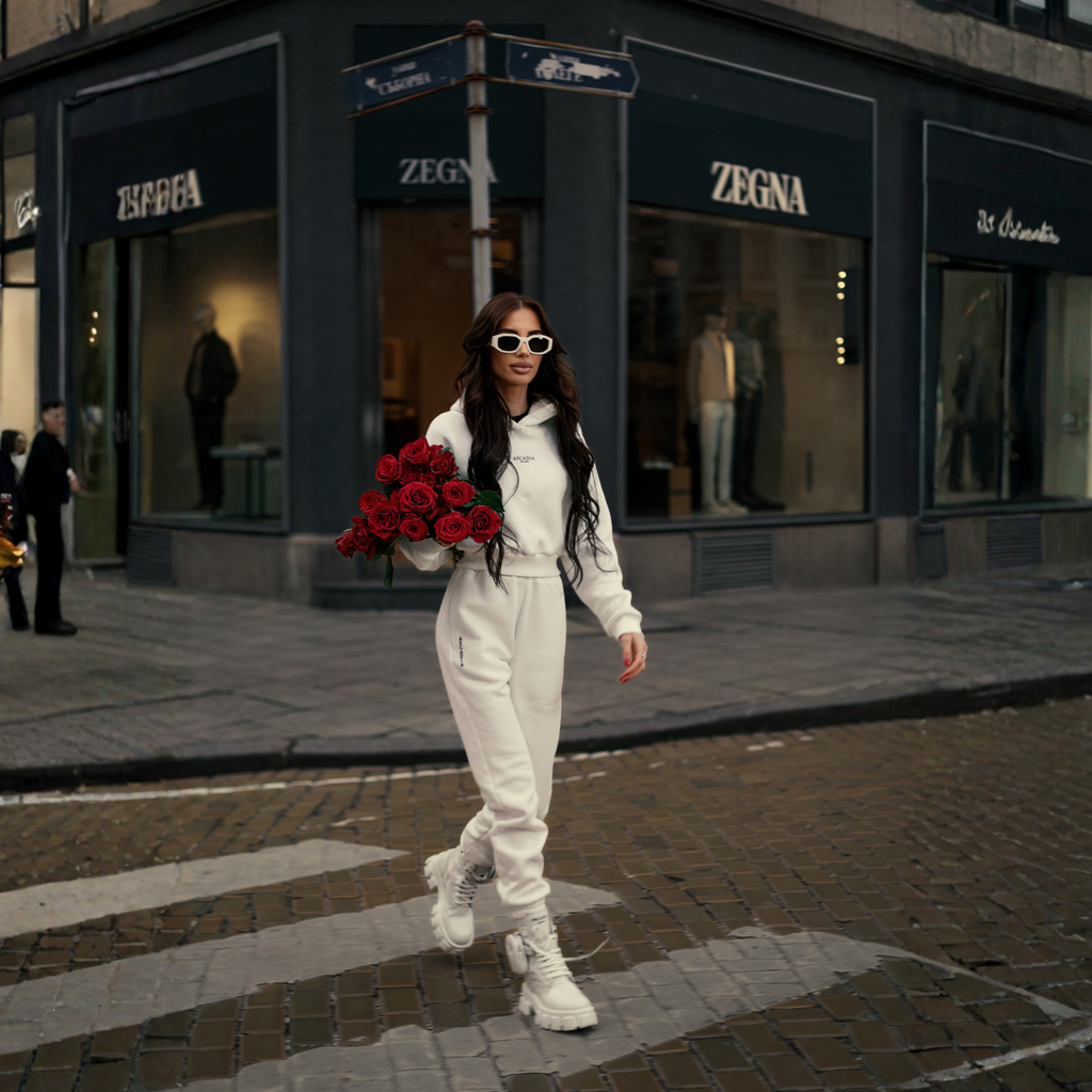 ASCADIA White Sweat Pants