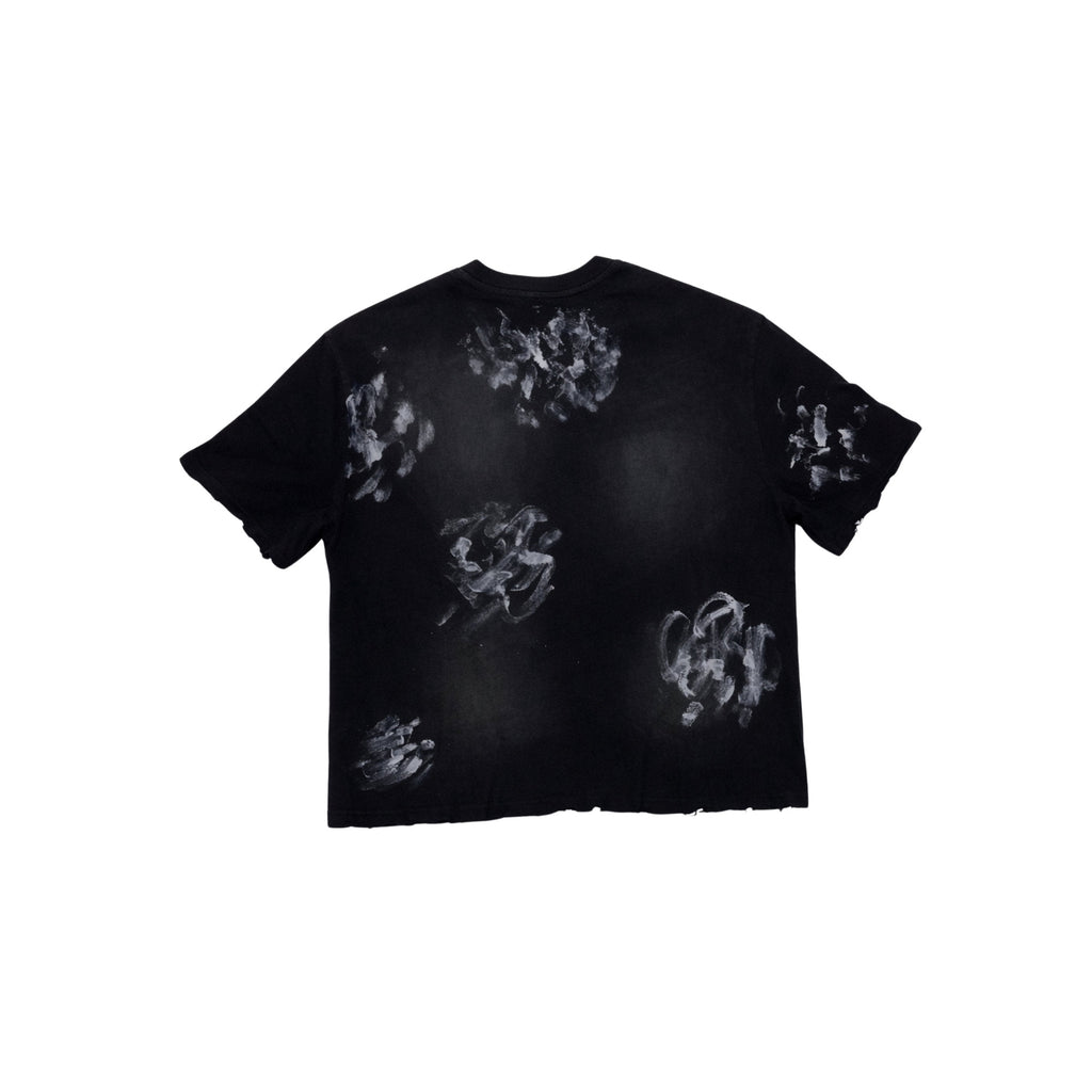 Black T-Shirt Bleached 'St. Luis'
