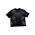 Black T-Shirt Bleached 'St. Luis'