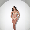 ASCADIA Gold Two Piece Swim Set Swimwear
