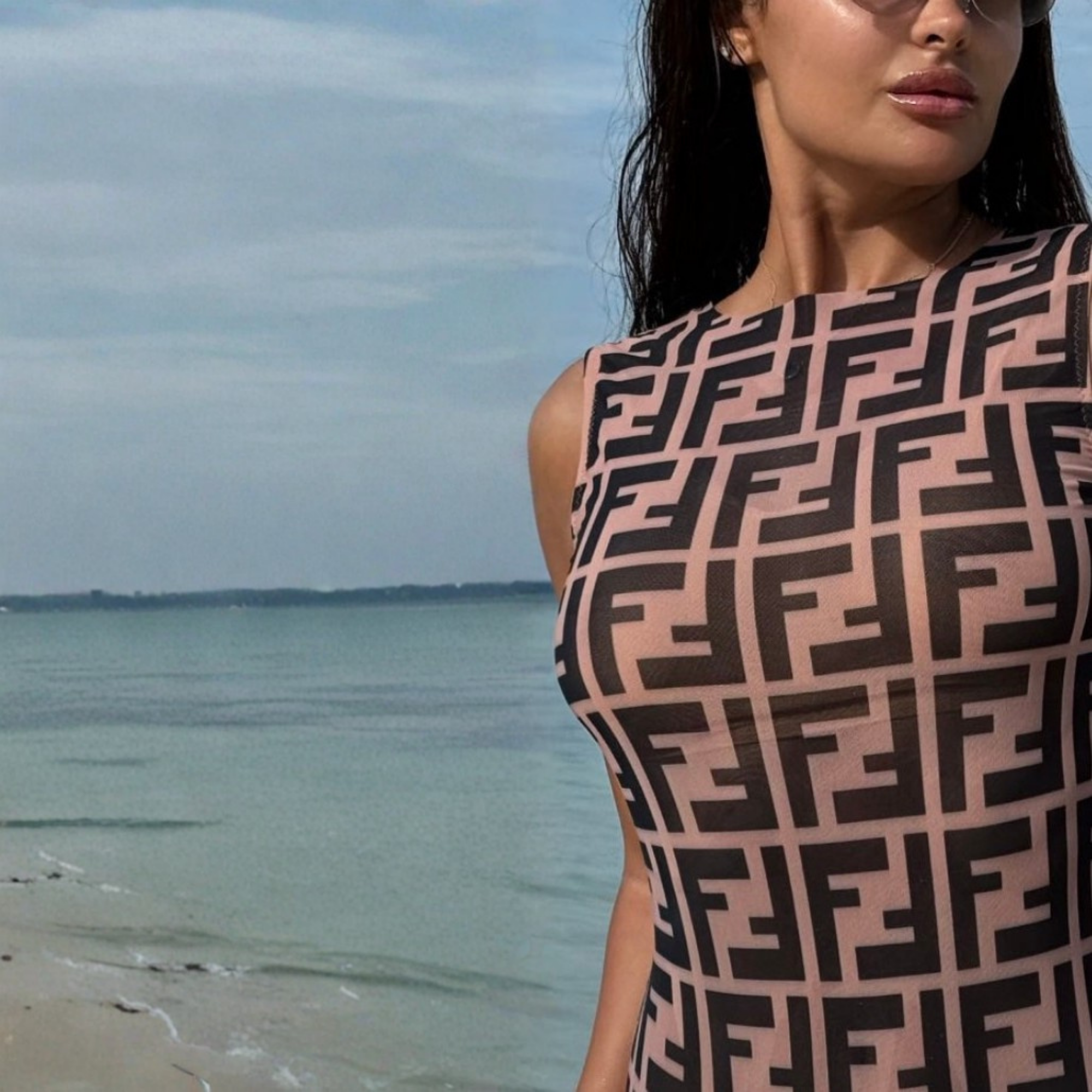 ASCADIA Fendi Swim Set SPF Protection
