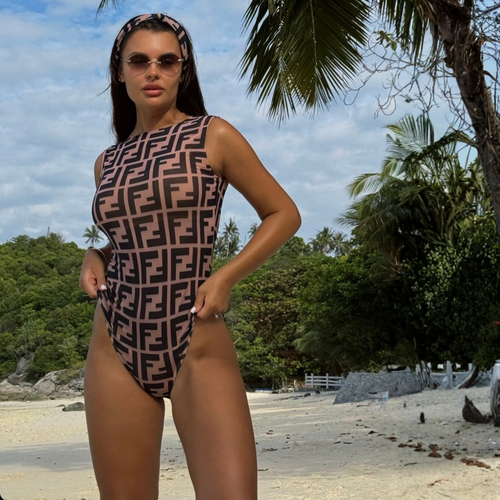 ASCADIA Fendi Swim Set SPF Protection