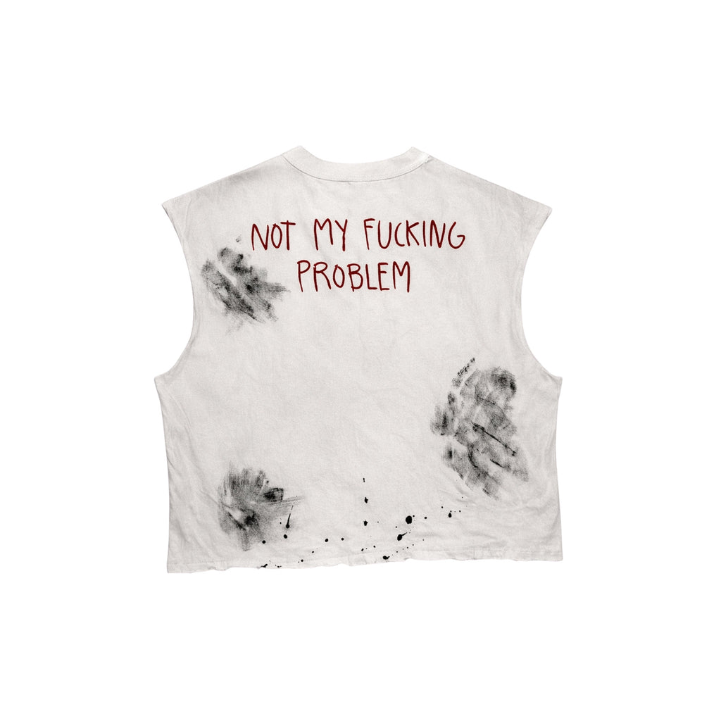 Tank Top Off-White with Graphics