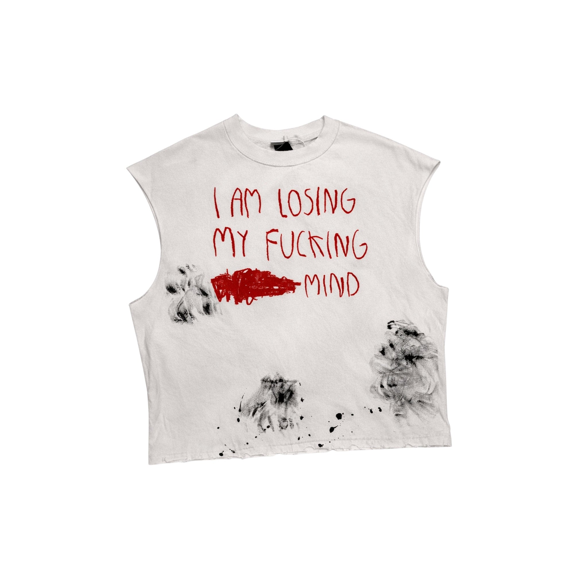 Tank Top Off-White with Graphics