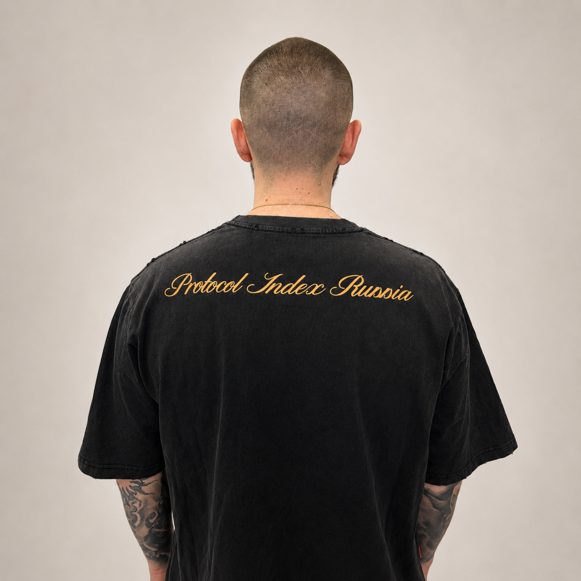 Protocol Index Oversized T-Shirt Black