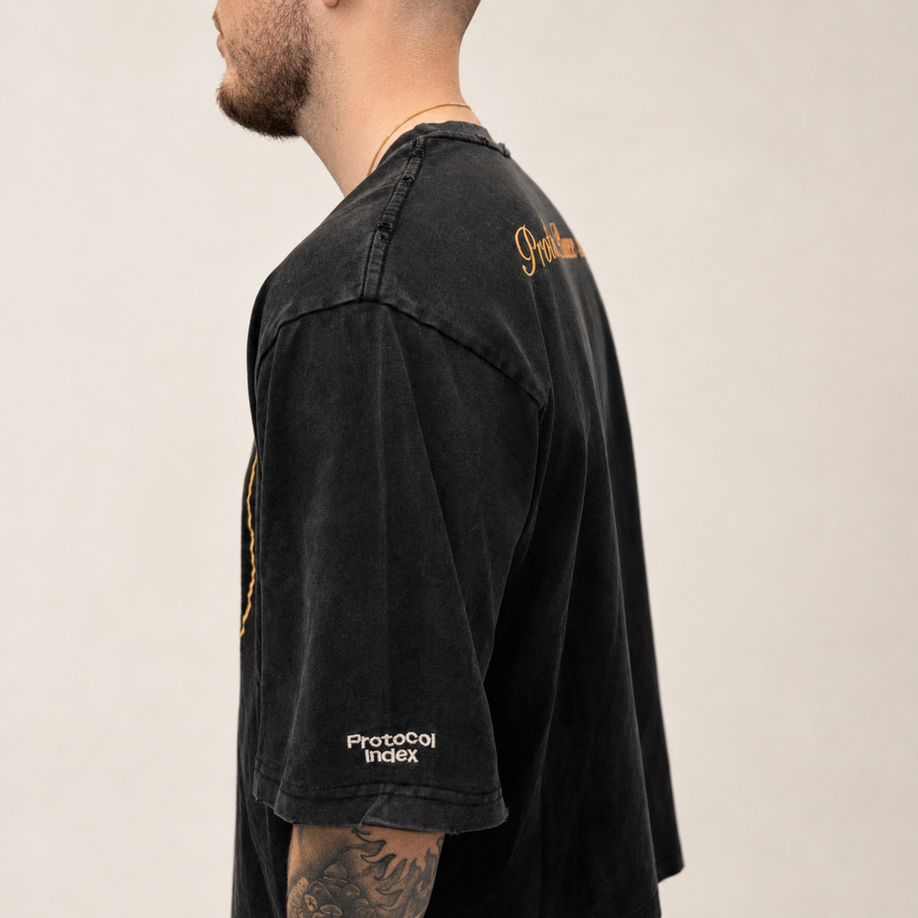 Protocol Index Oversized T-Shirt Black