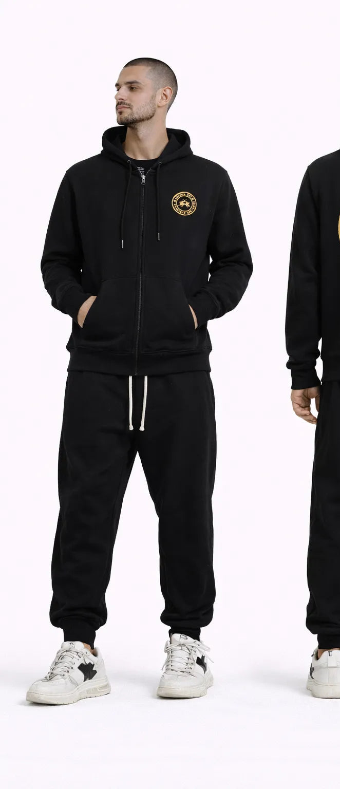 LA MARTINA GOLD LOGO ZIPPER