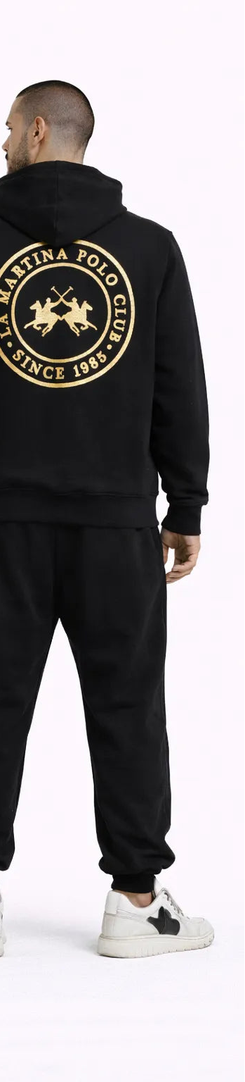 LA MARTINA GOLD LOGO ZIPPER